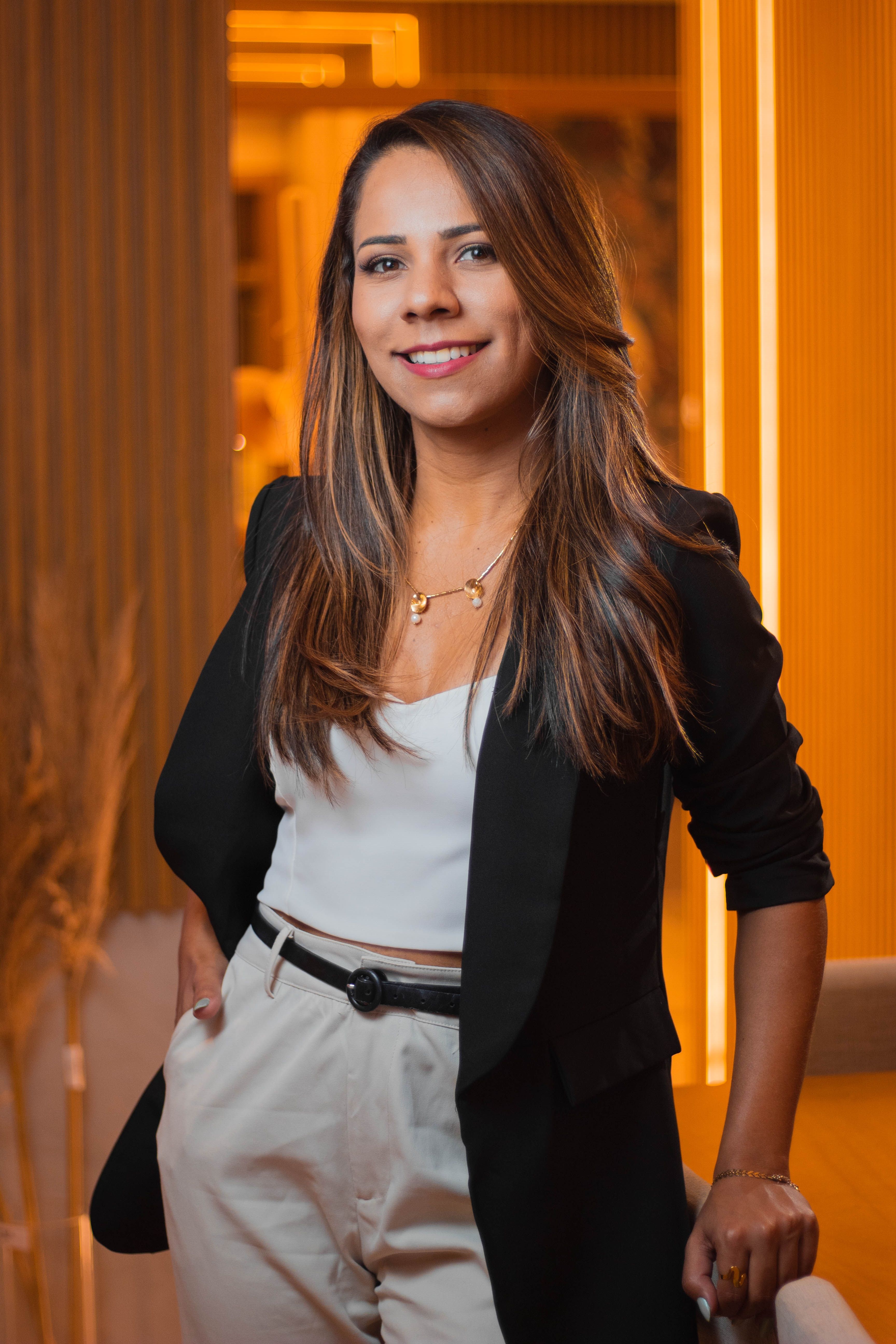 Smiling professional in a modern office
