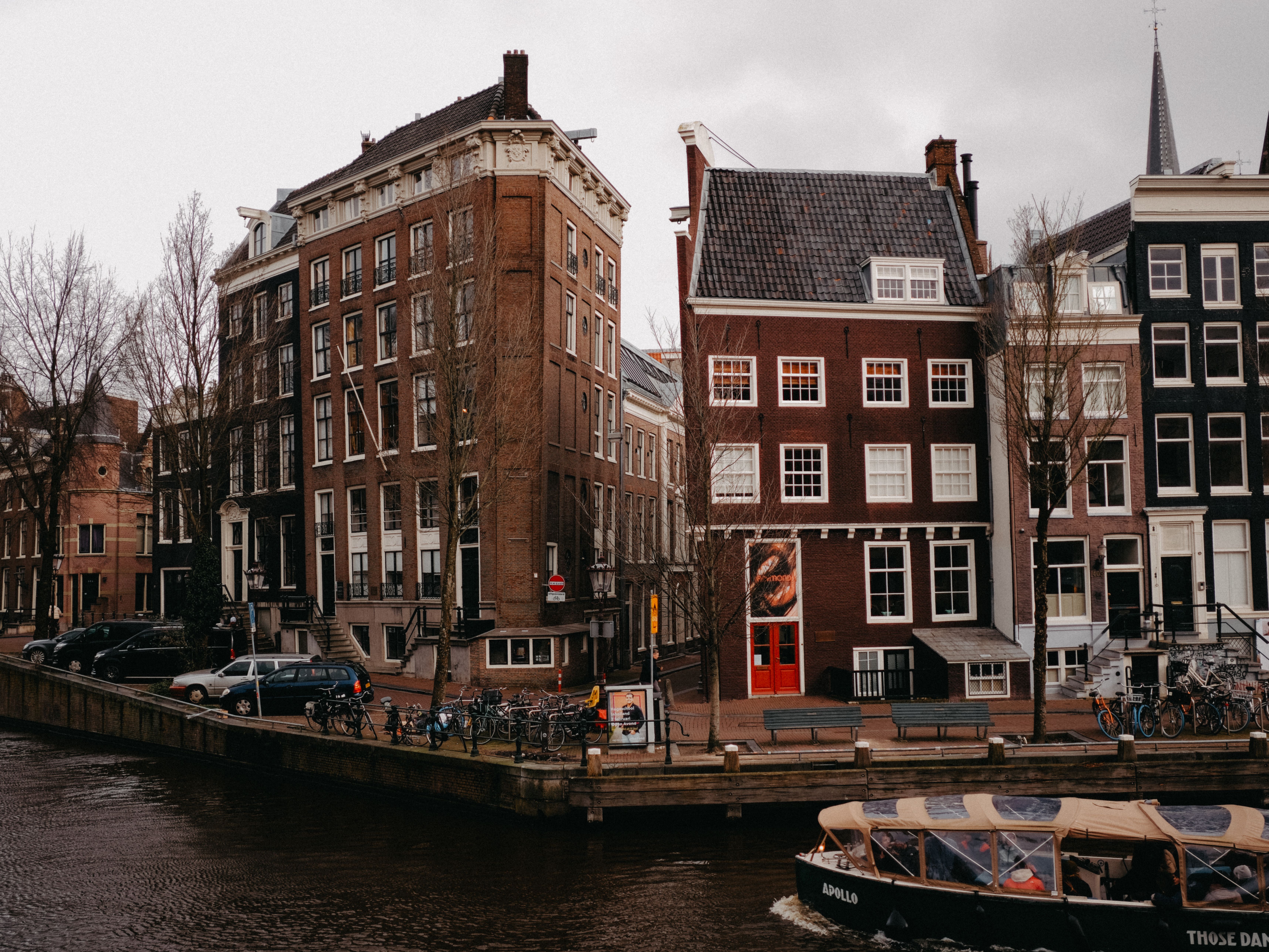 Historic canal houses in Amsterdam