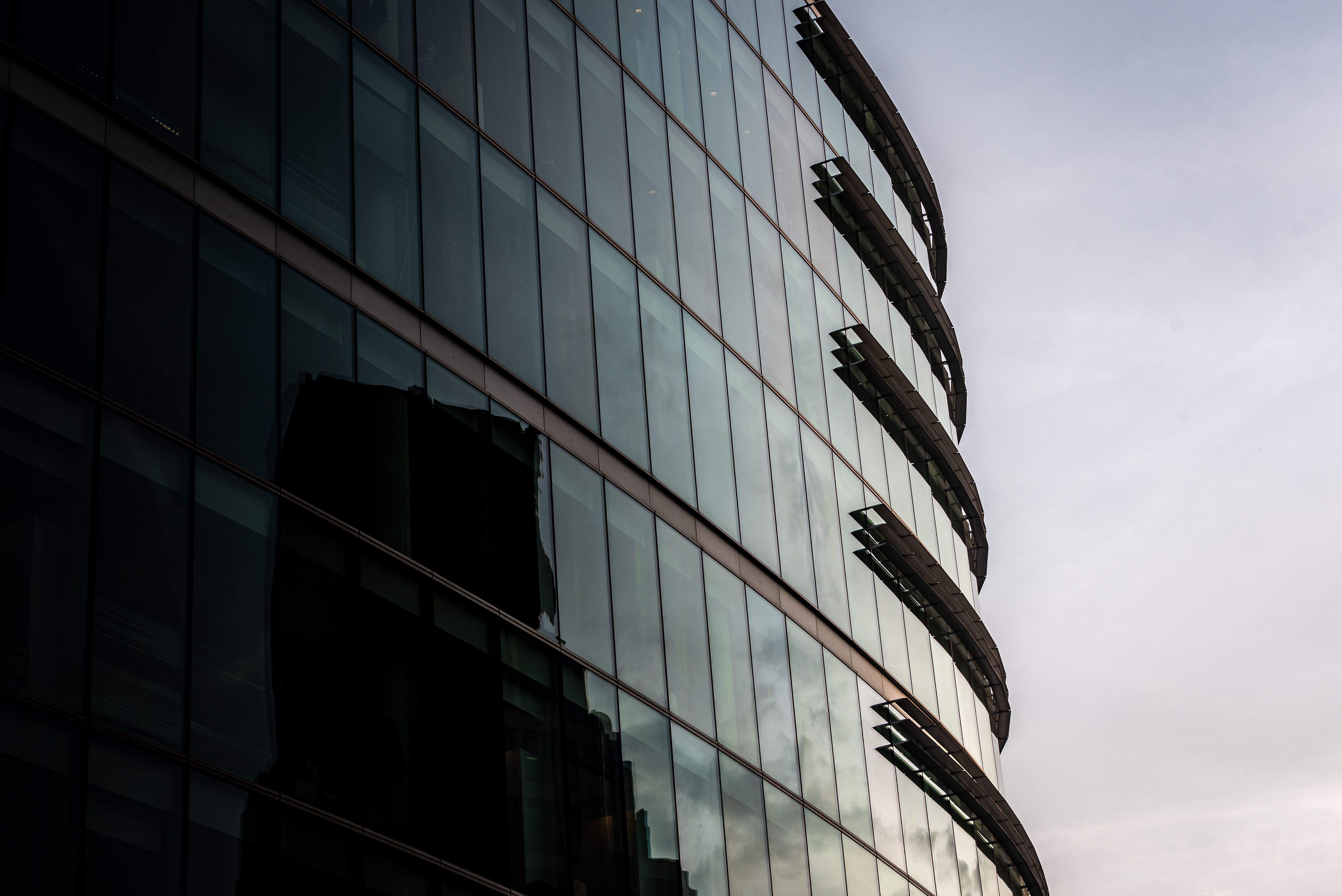 Modern Glass Office Building in London