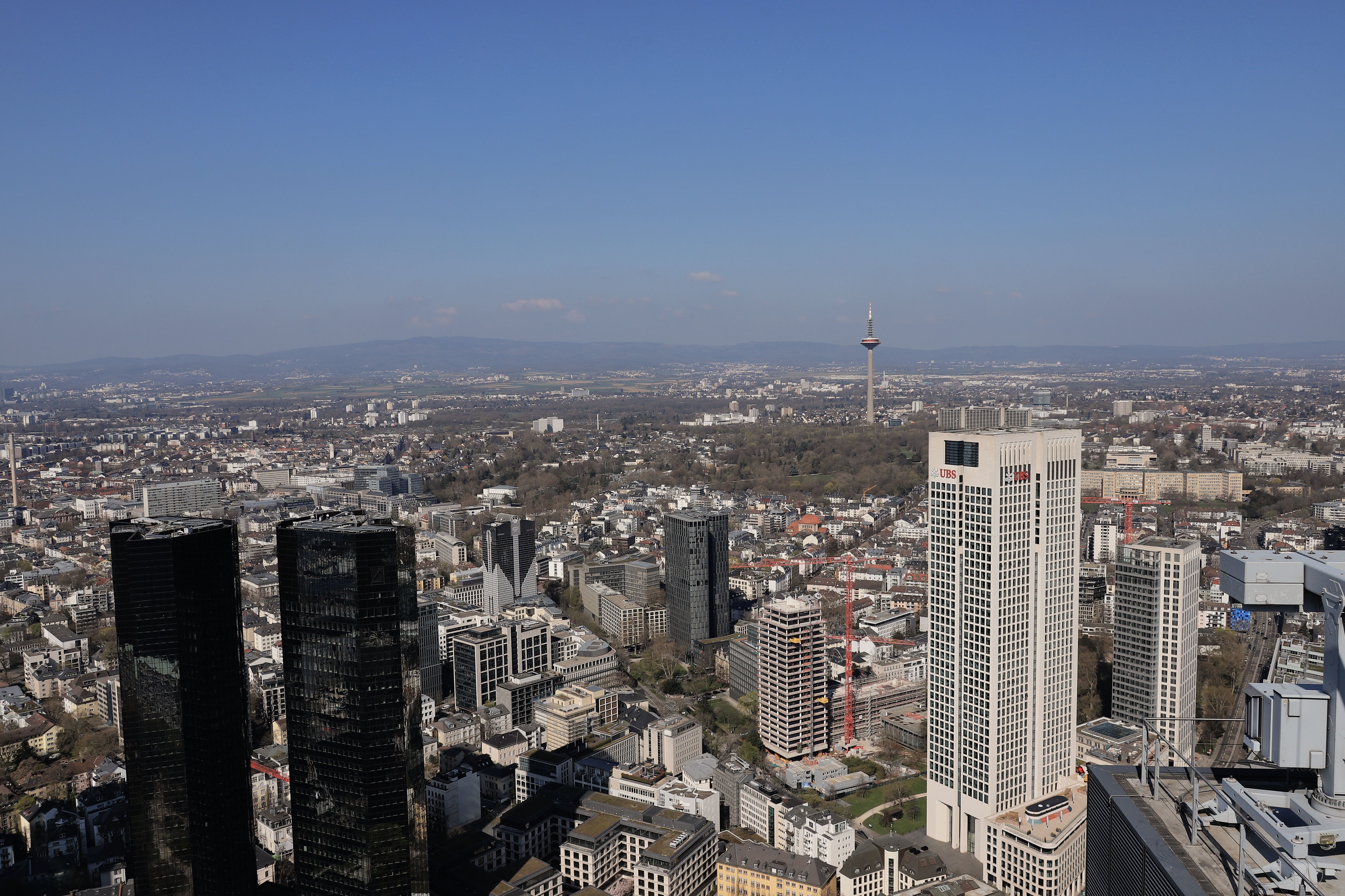 Frankfurt Skyline with Skyscrapers and Cityscape